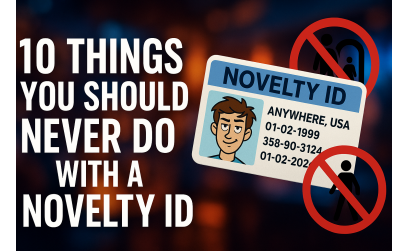 ✓ 10 Things You Should Never Do With a Novelty ID