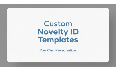 ✓ Custom Novelty ID Templates You Can Personalize