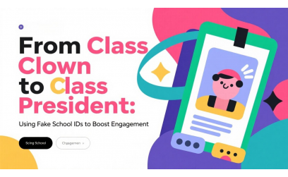 ✓ From Class Clown to Class President: Using Fake School IDs to Boost Engagement
